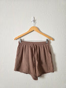 Brown Cotton Gauze Matching Set (XS/S)