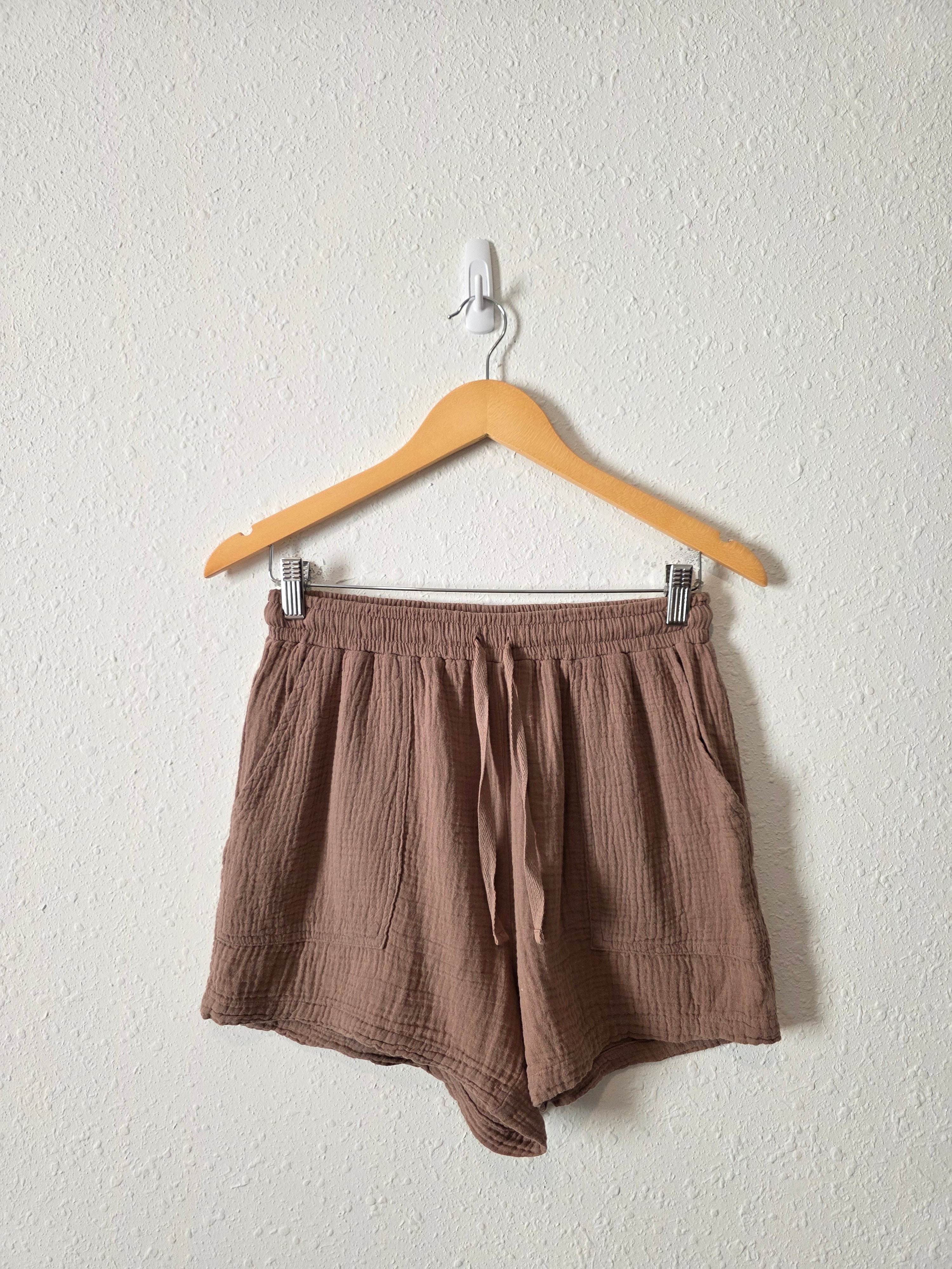 Brown Cotton Gauze Matching Set (XS/S)