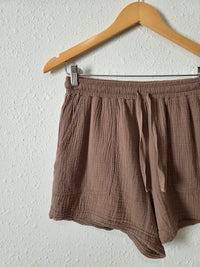 Brown Cotton Gauze Matching Set (XS/S)