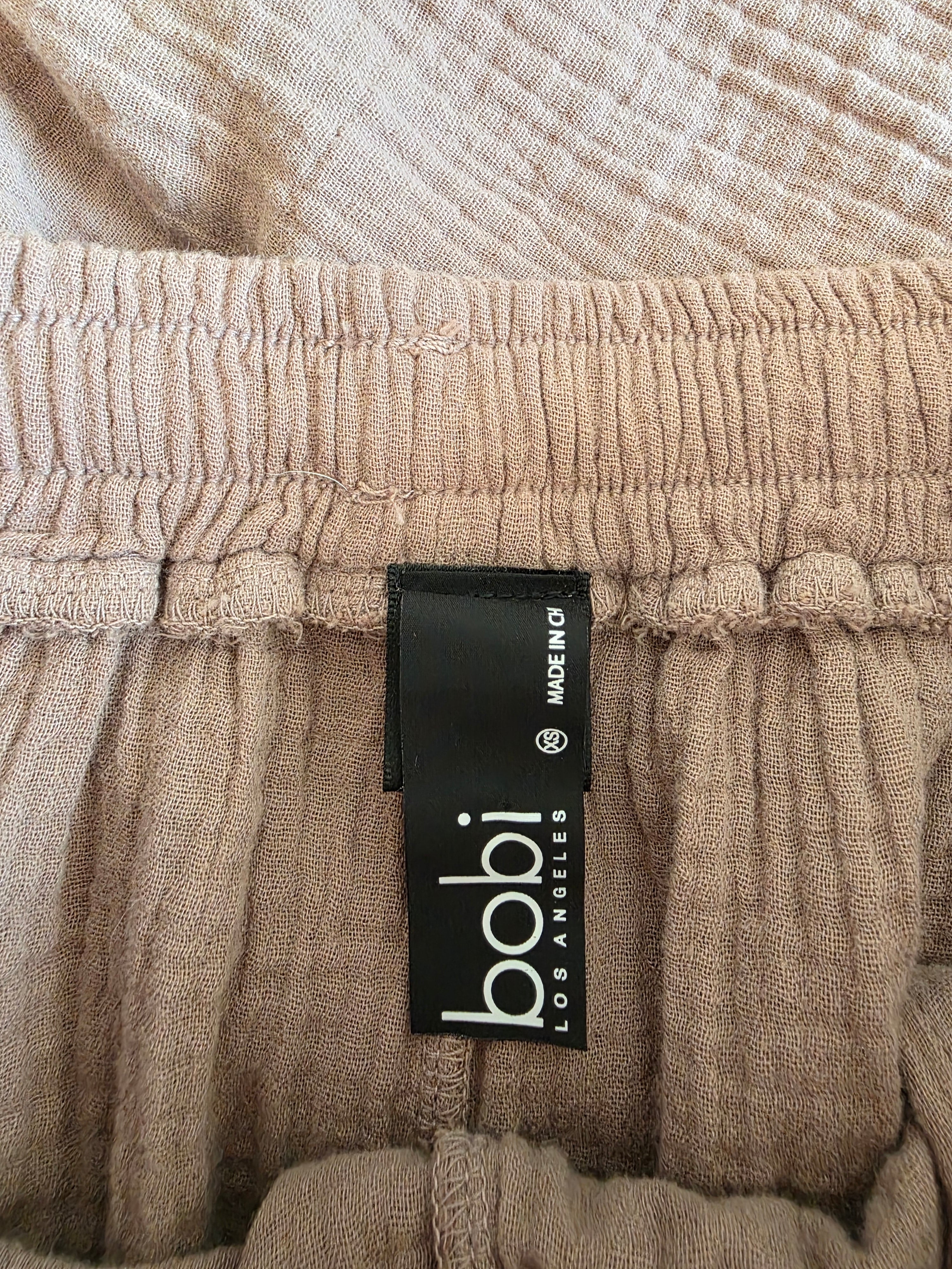 Brown Cotton Gauze Matching Set (XS/S)