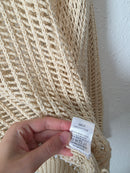 Aaron & Amber Crochet Cotton Sweater (M)