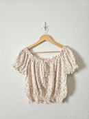Dainty Floral Cotton Top (L)