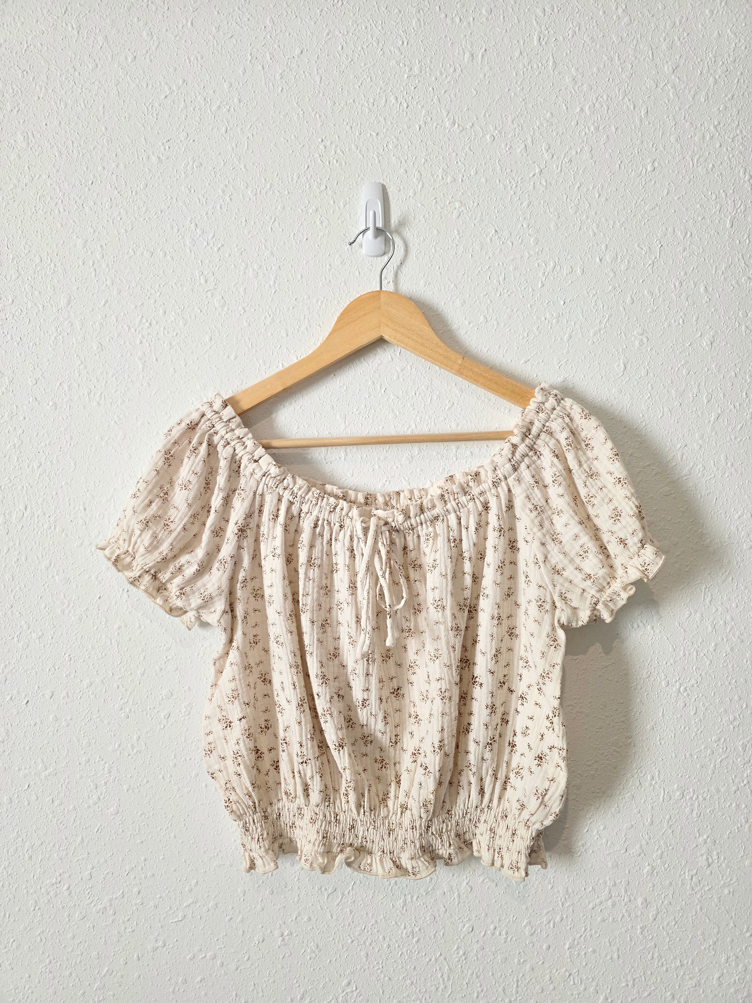 Dainty Floral Cotton Top (L)