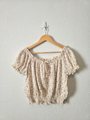 Dainty Floral Cotton Top (L)