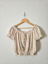 Dainty Floral Cotton Top (L)