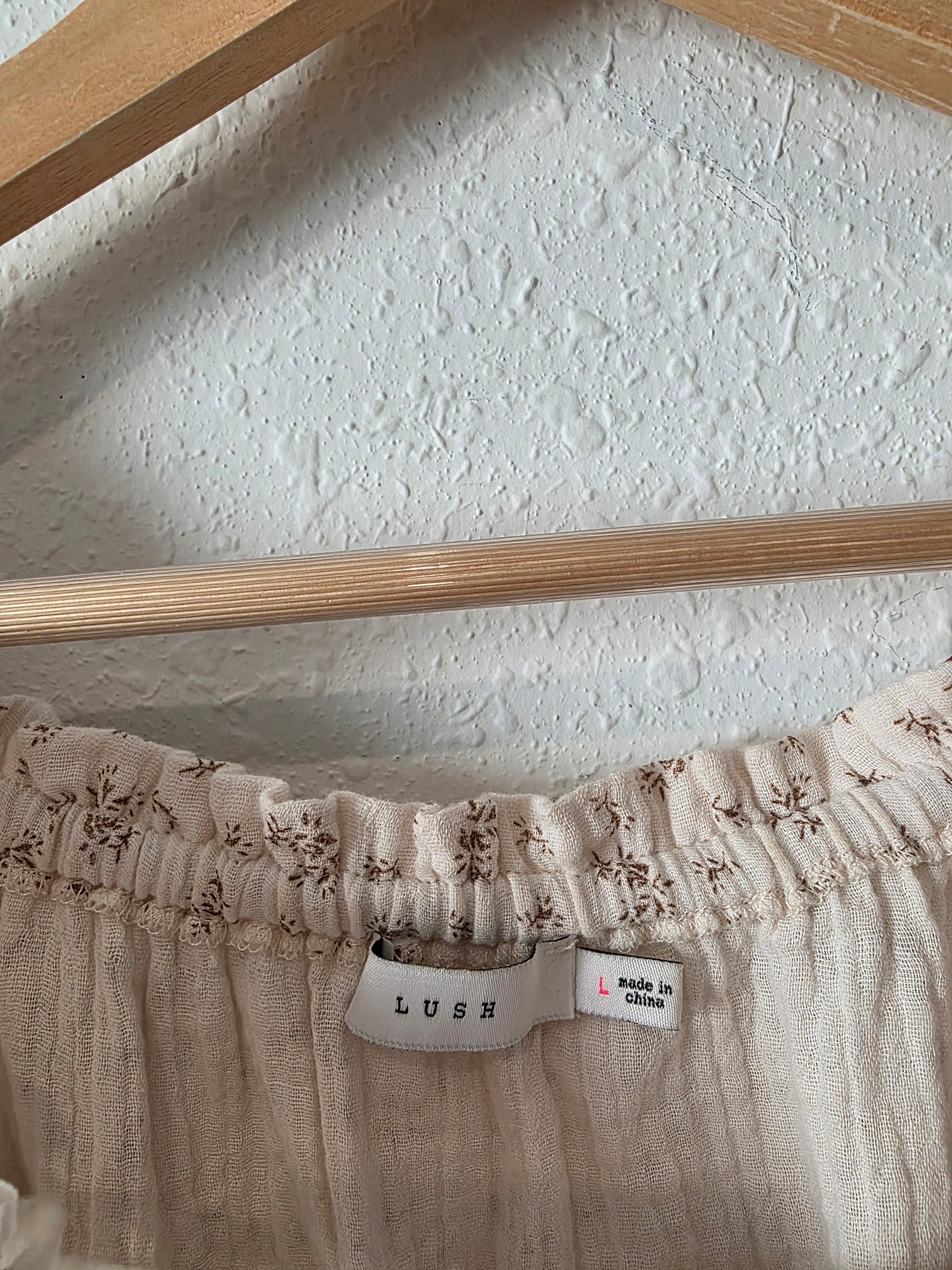 Dainty Floral Cotton Top (L)