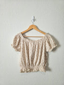 Dainty Floral Cotton Top (L)