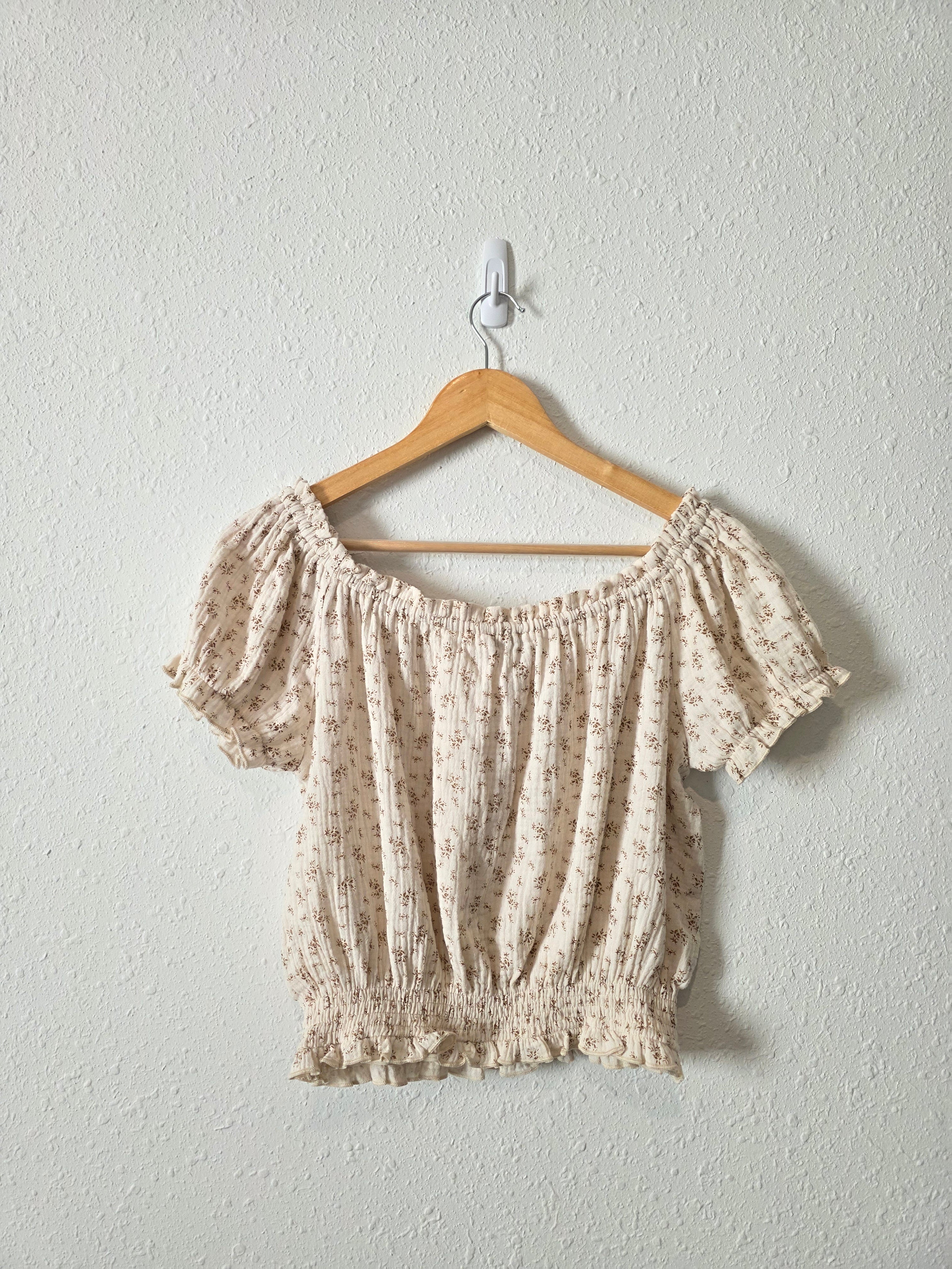 Dainty Floral Cotton Top (L)