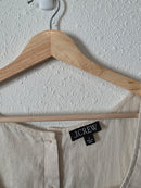 J.Crew Linen Button Back Tank (S)