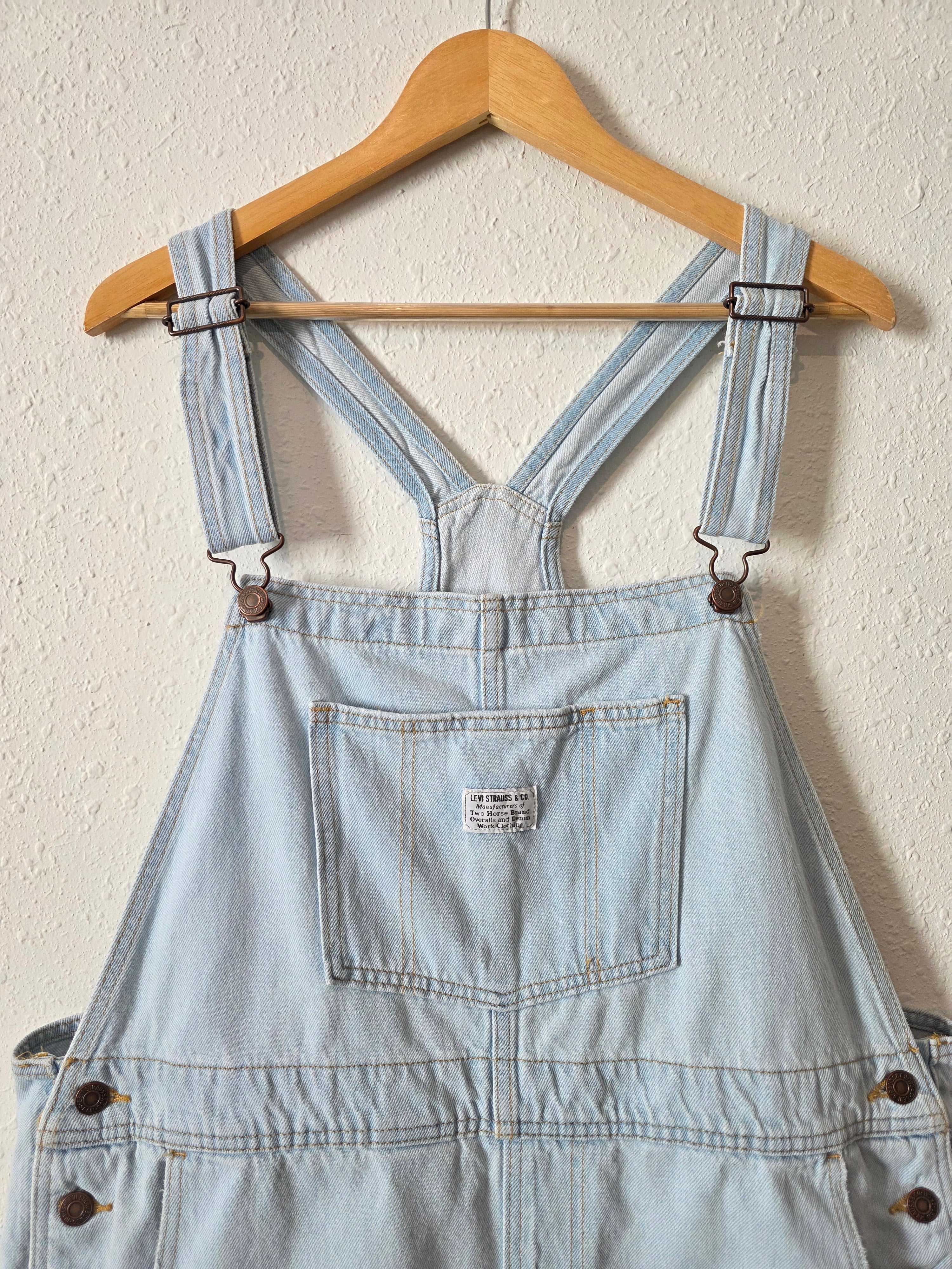 Levi's Light Wash Denim Shortalls (18W)