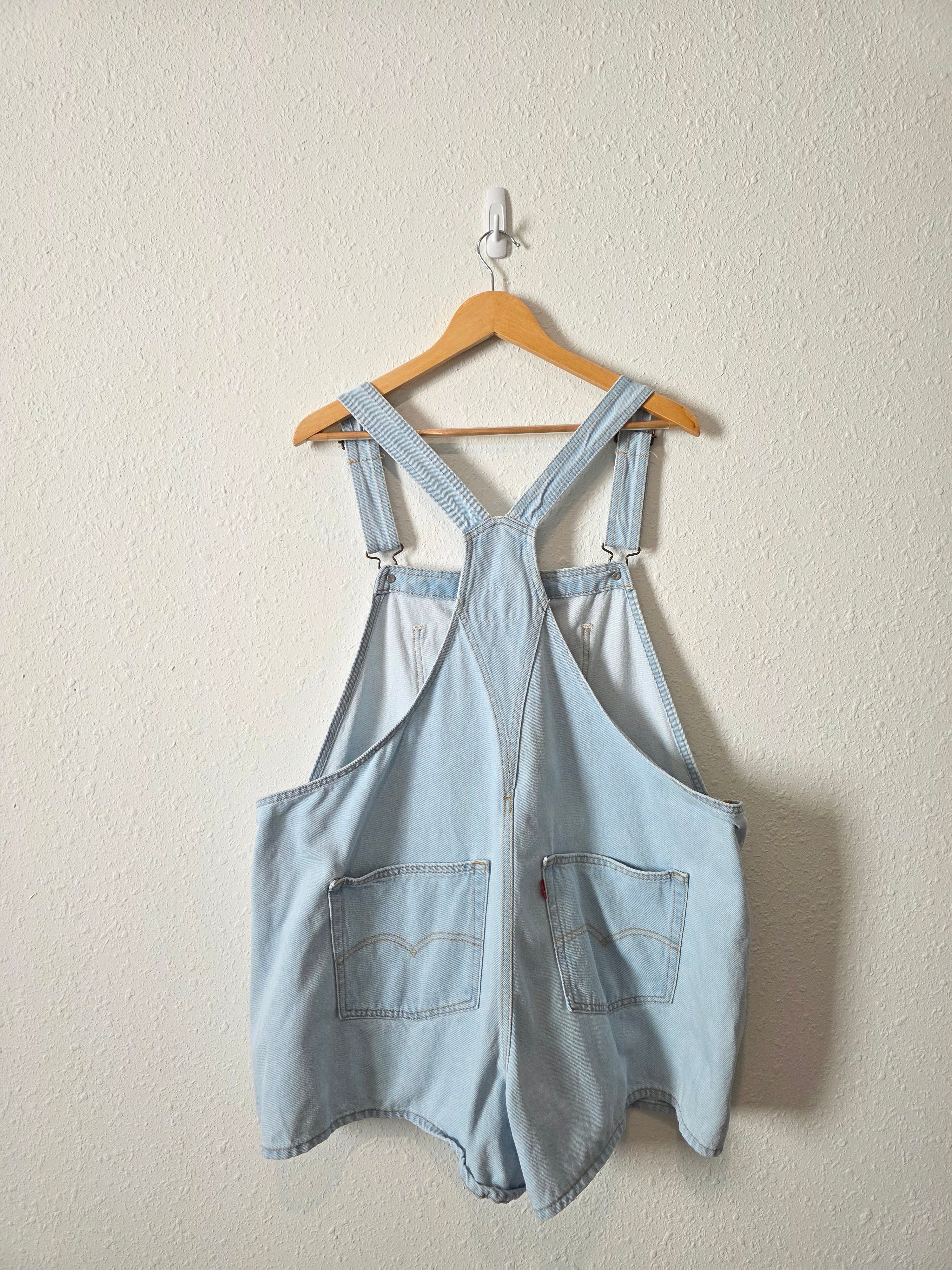 Levi's Light Wash Denim Shortalls (18W)