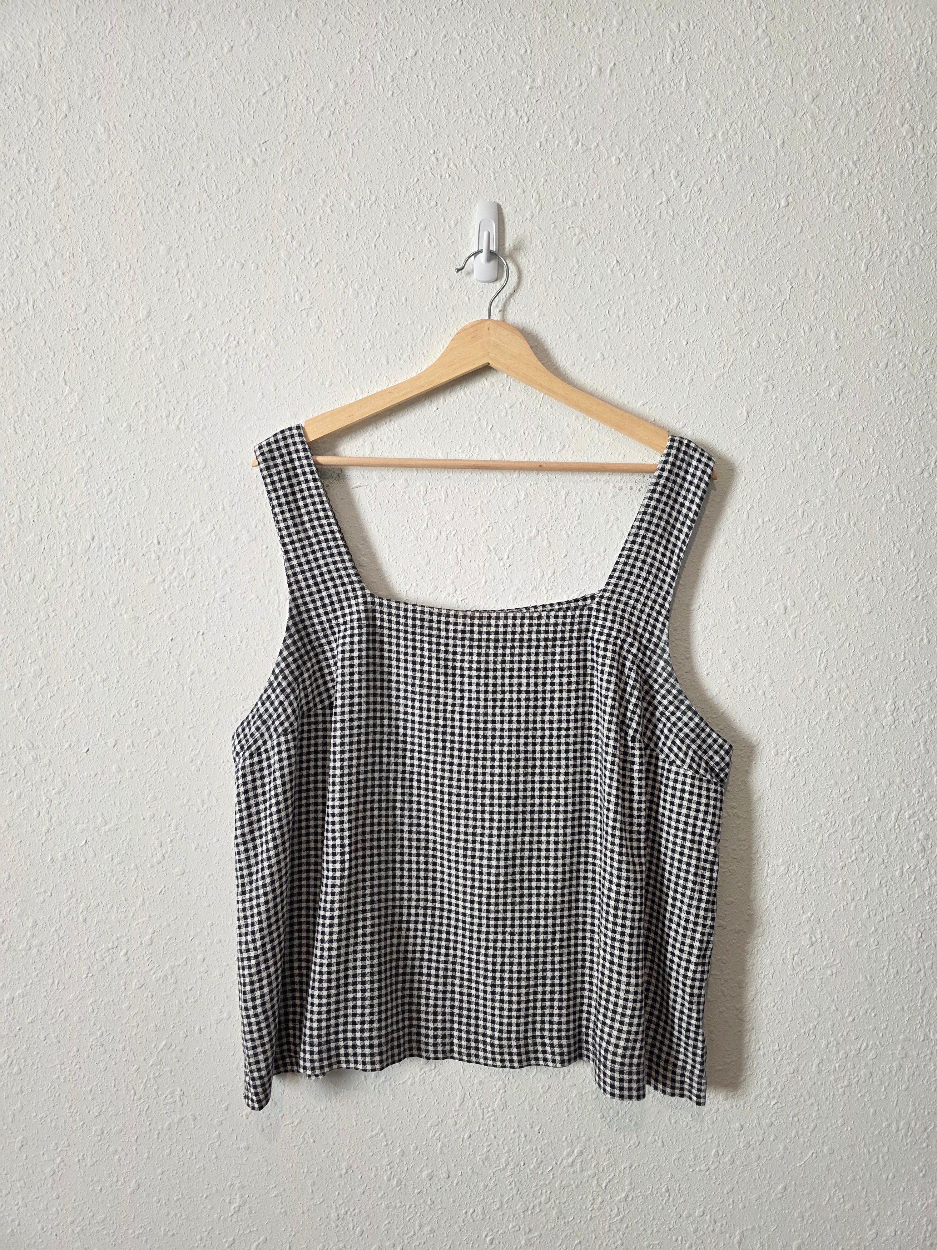 Linen Blend Gingham Matching Set (XL/XXL)