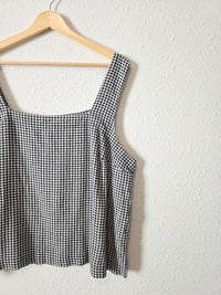 Linen Blend Gingham Matching Set (XL/XXL)