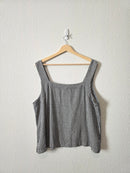 Linen Blend Gingham Matching Set (XL/XXL)