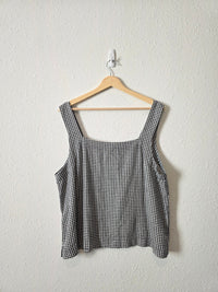 Linen Blend Gingham Matching Set (XL/XXL)