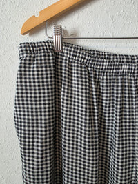 Linen Blend Gingham Matching Set (XL/XXL)