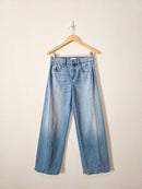 Evereve Seamed Wide Leg Jeans (28)