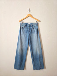 Evereve Seamed Wide Leg Jeans (28)