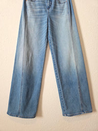 Evereve Seamed Wide Leg Jeans (28)