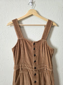 Aerie Corduroy Kick Flare Overalls (S)