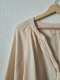 Aerie Oversized Striped Gauze Shirt (XL)