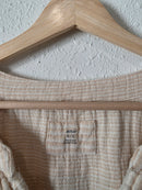 Aerie Oversized Striped Gauze Shirt (XL)