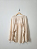 Aerie Oversized Striped Gauze Shirt (XL)