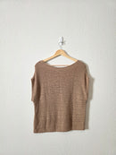 Evereve Brown Relaxed Knit Top (S)