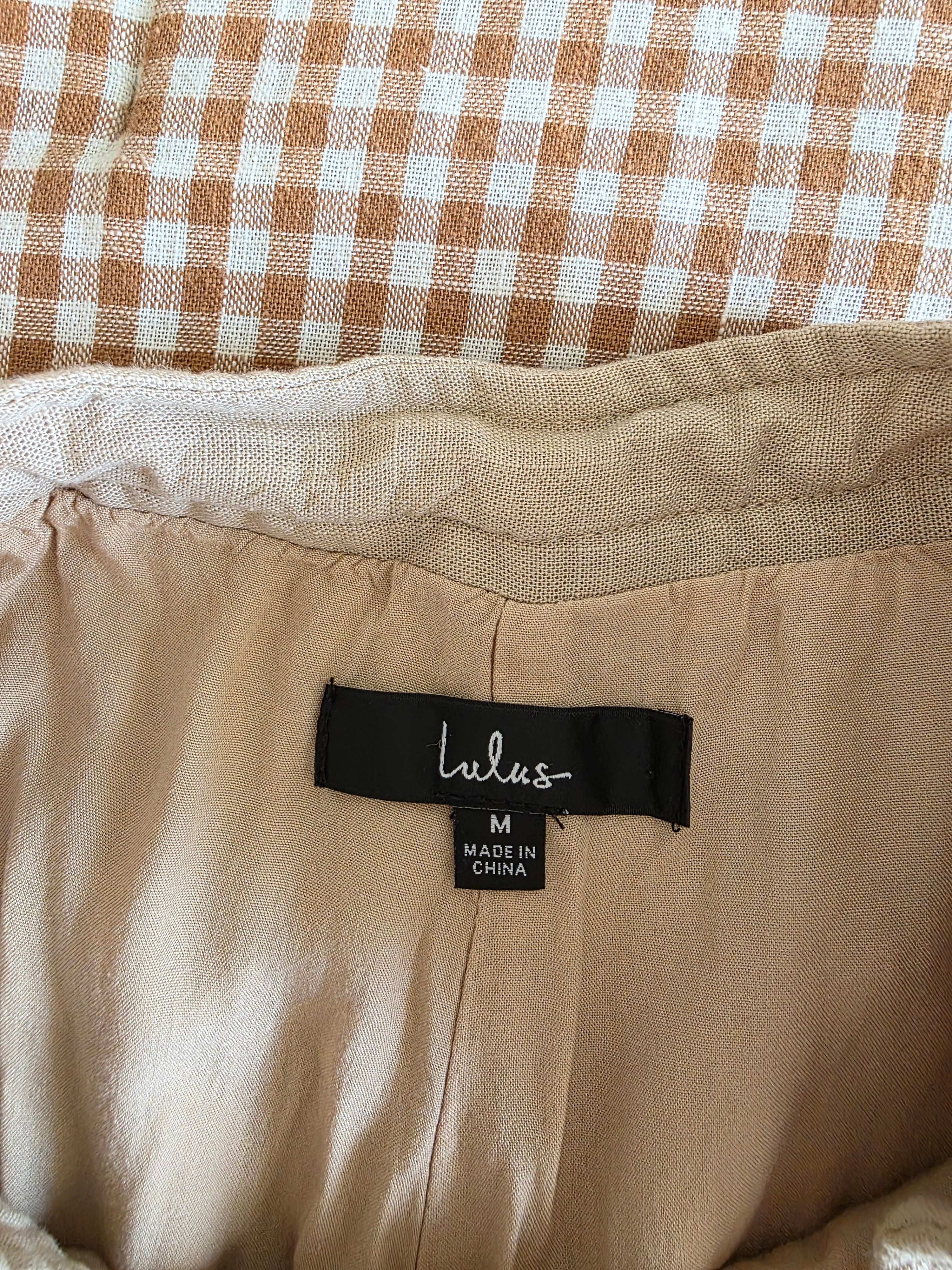 Lulus Wide Leg Linen Blend Pants (M)