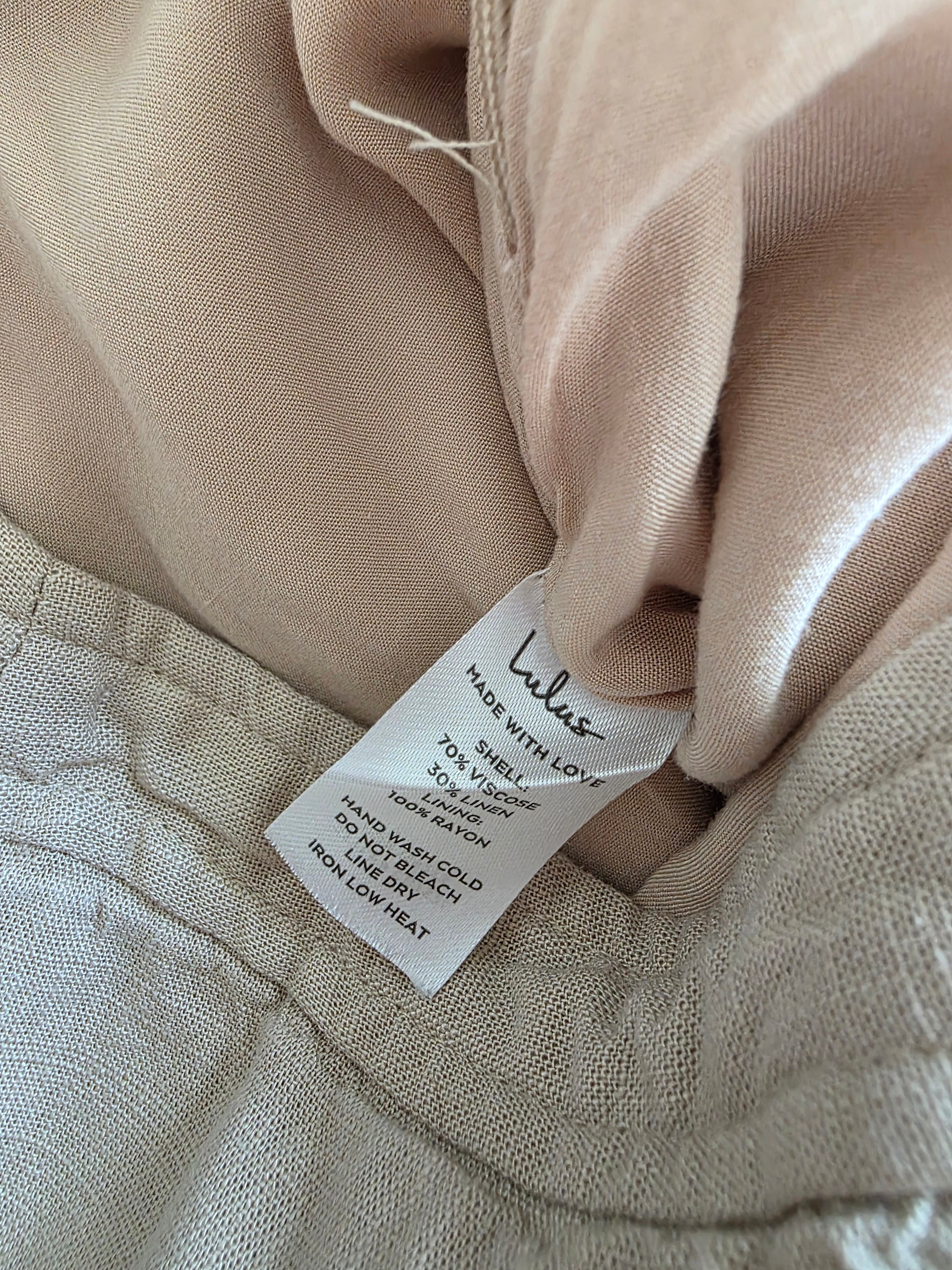Lulus Wide Leg Linen Blend Pants (M)