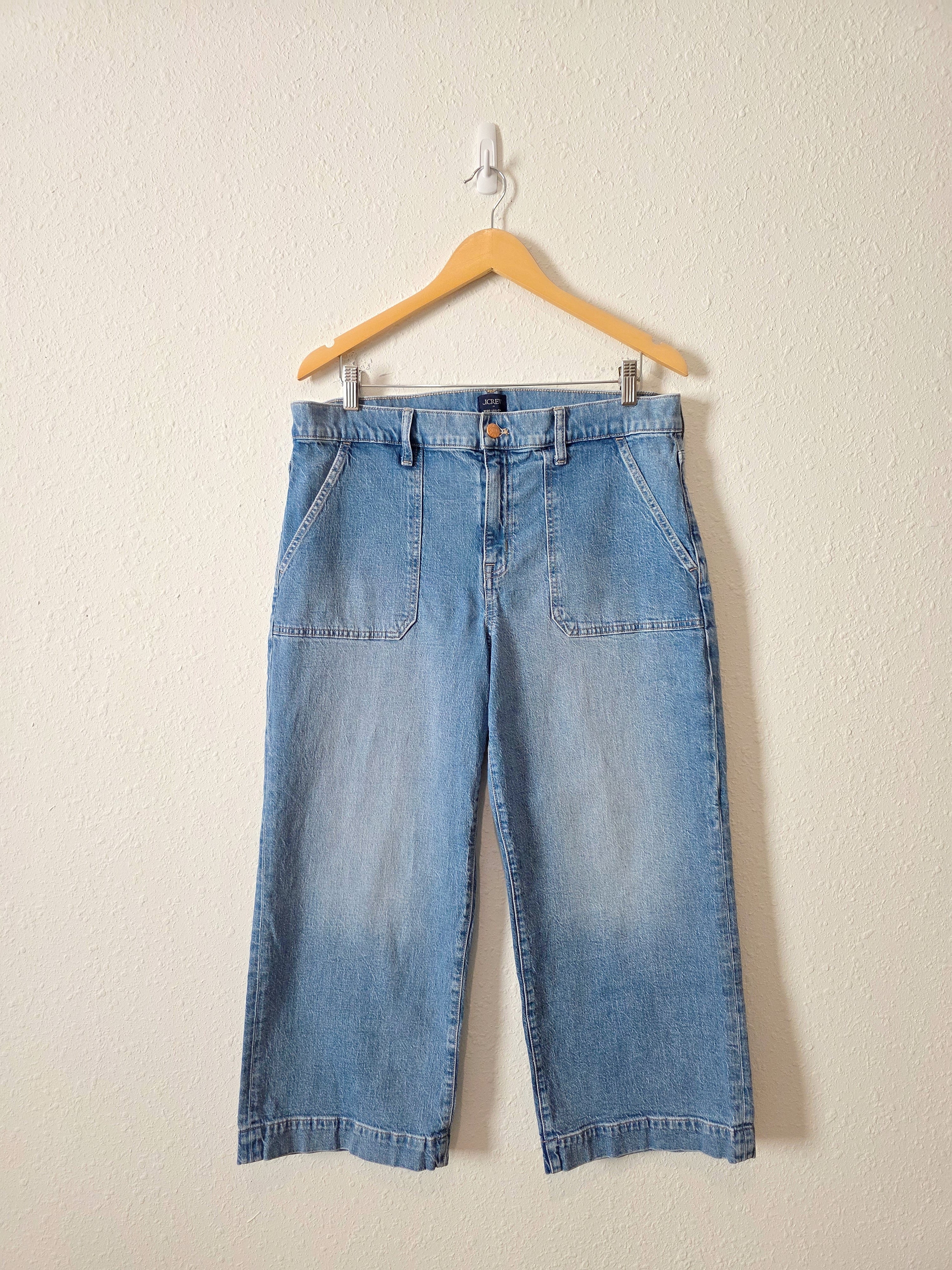 J.Crew Wide Leg Crop Jeans (32P)