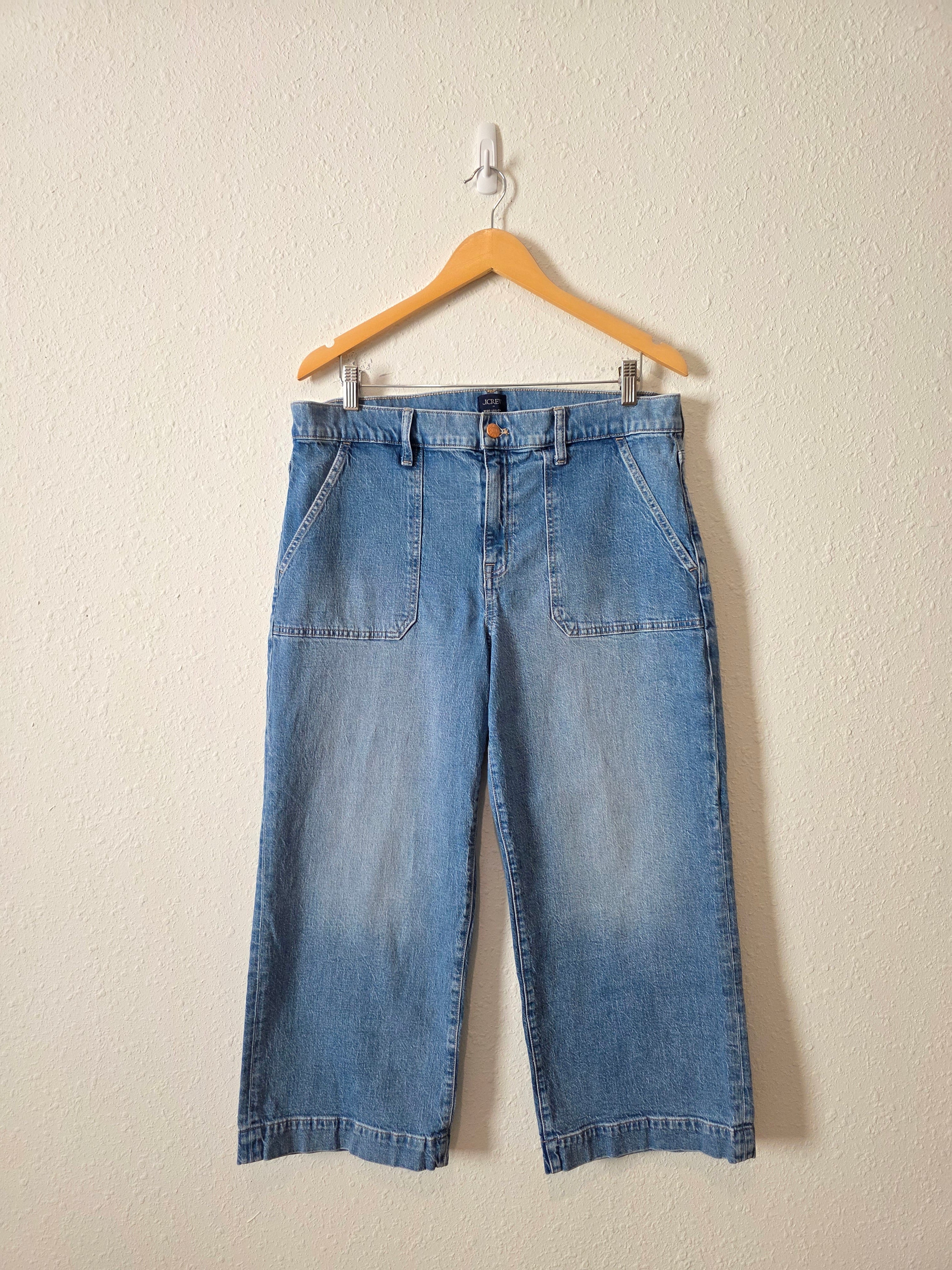 J.Crew Wide Leg Crop Jeans (32P)