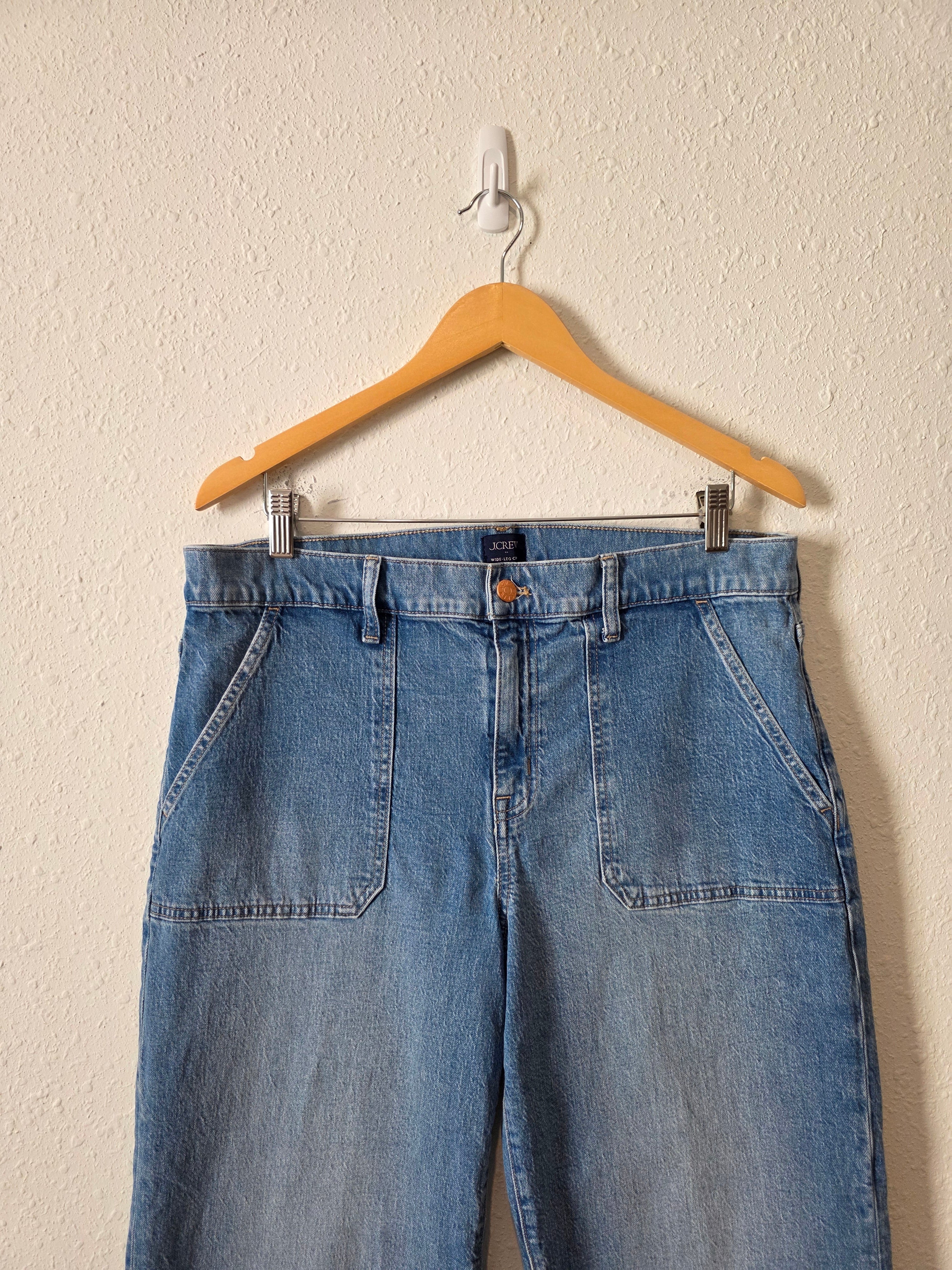 J.Crew Wide Leg Crop Jeans (32P)