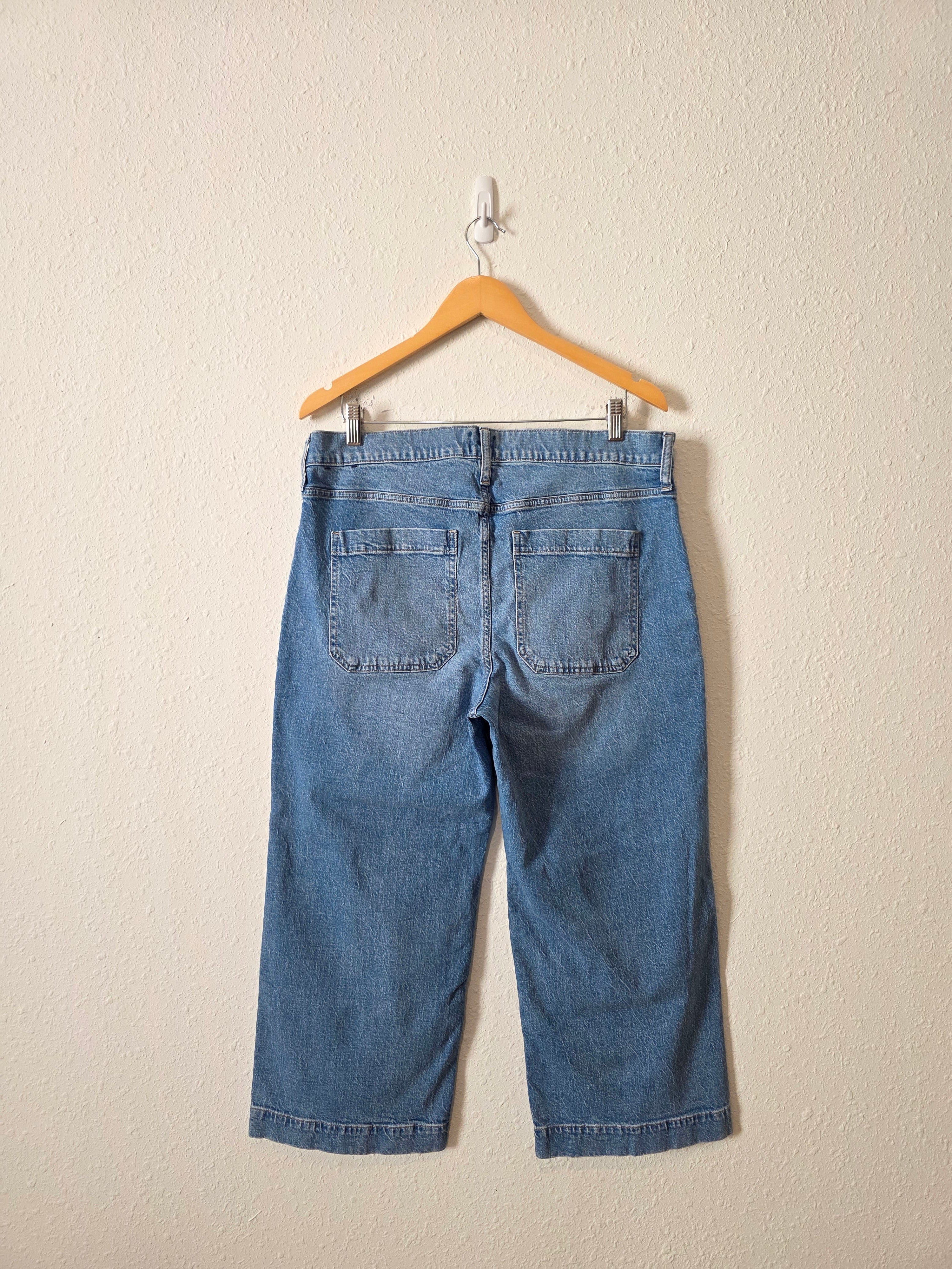 J.Crew Wide Leg Crop Jeans (32P)