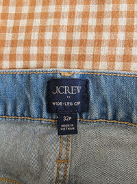J.Crew Wide Leg Crop Jeans (32P)