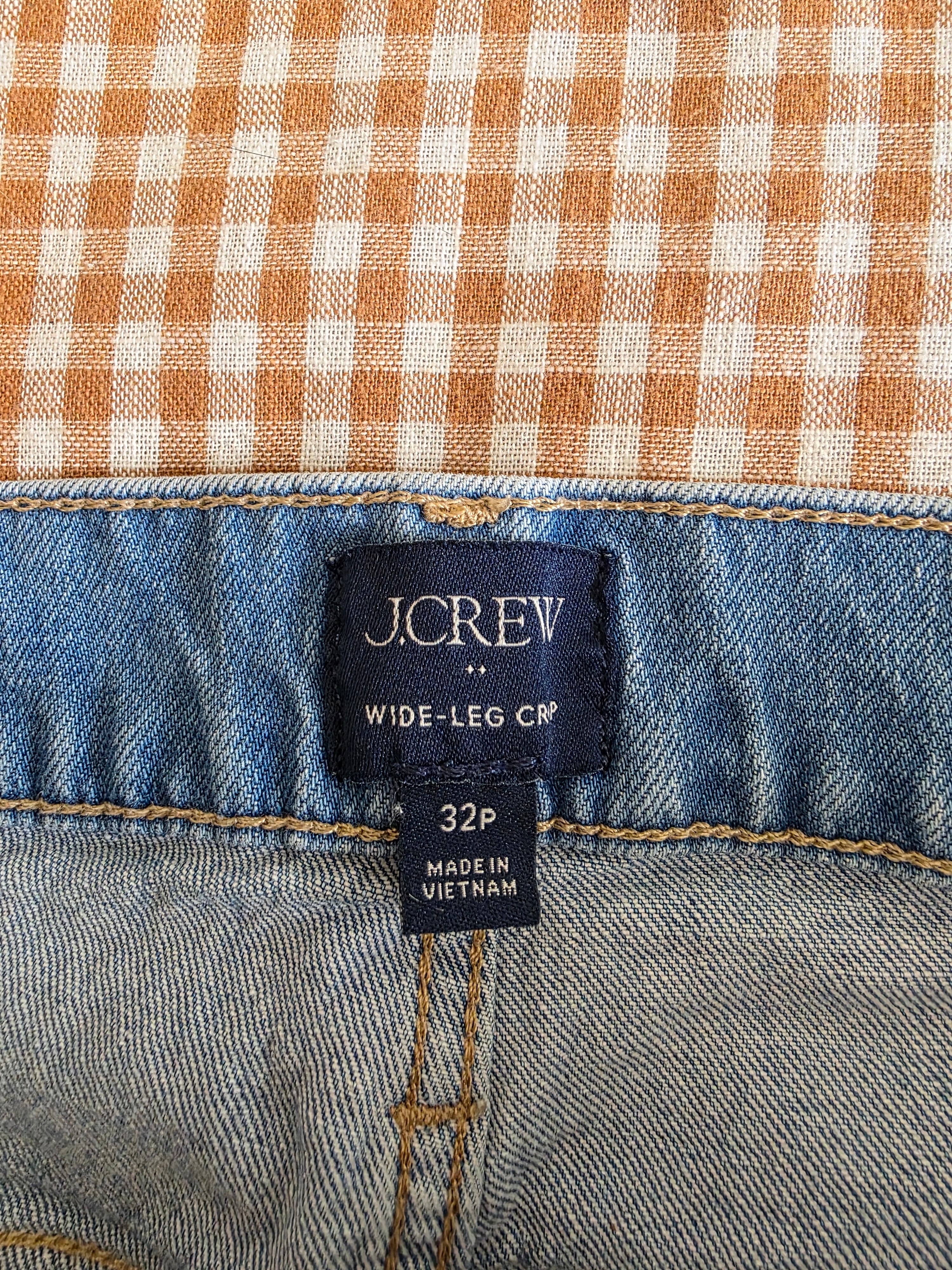 J.Crew Wide Leg Crop Jeans (32P)