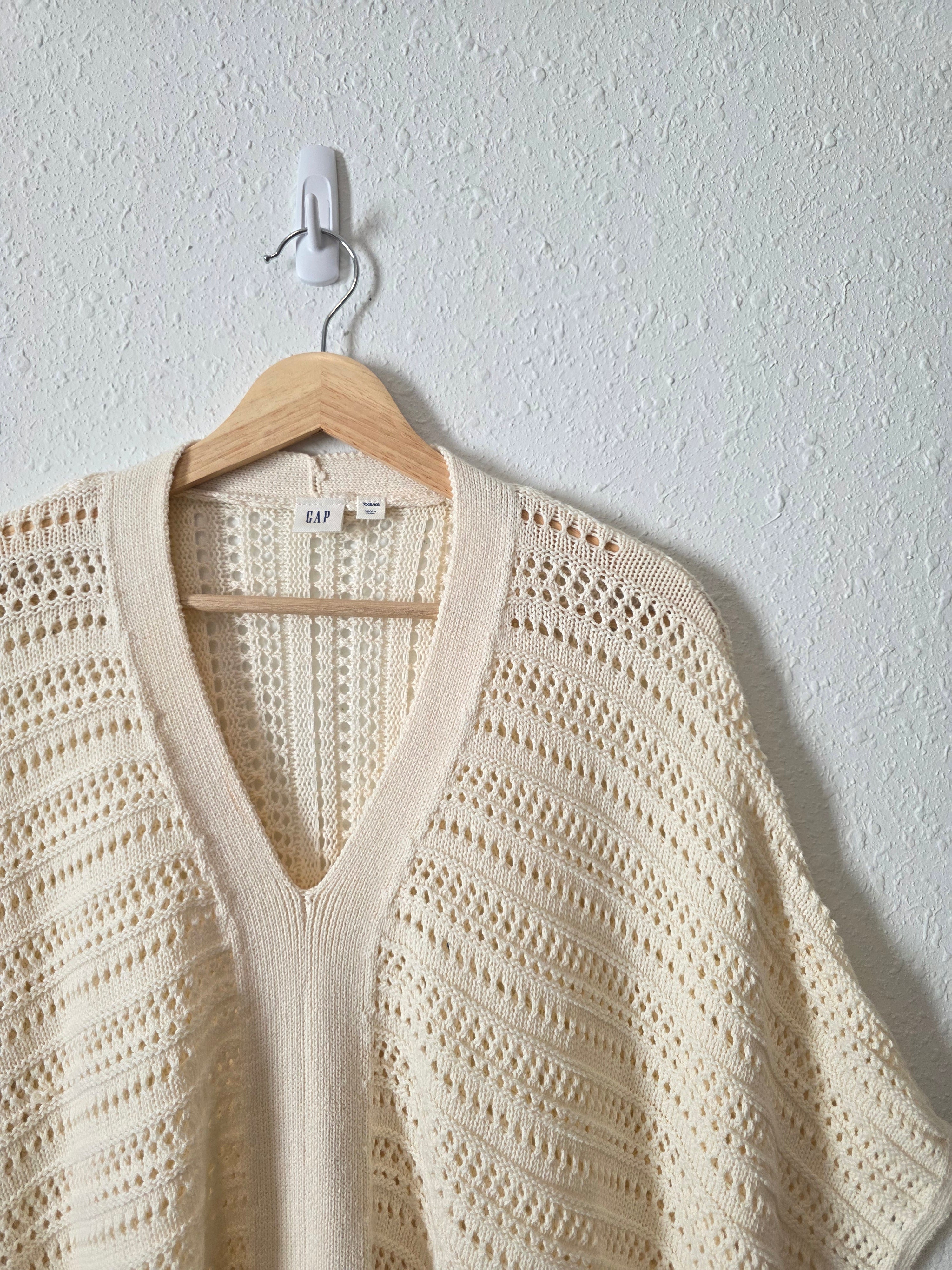 Gap Crochet Poncho Sweater (XXS/XS)