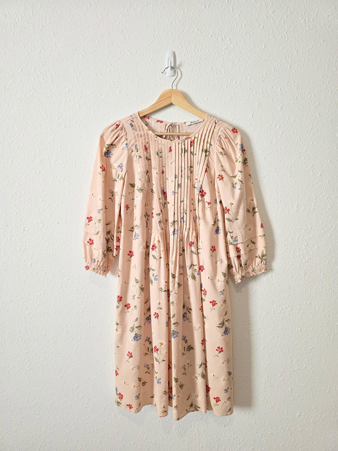 Madewell Floral Pintuck Dress (S)