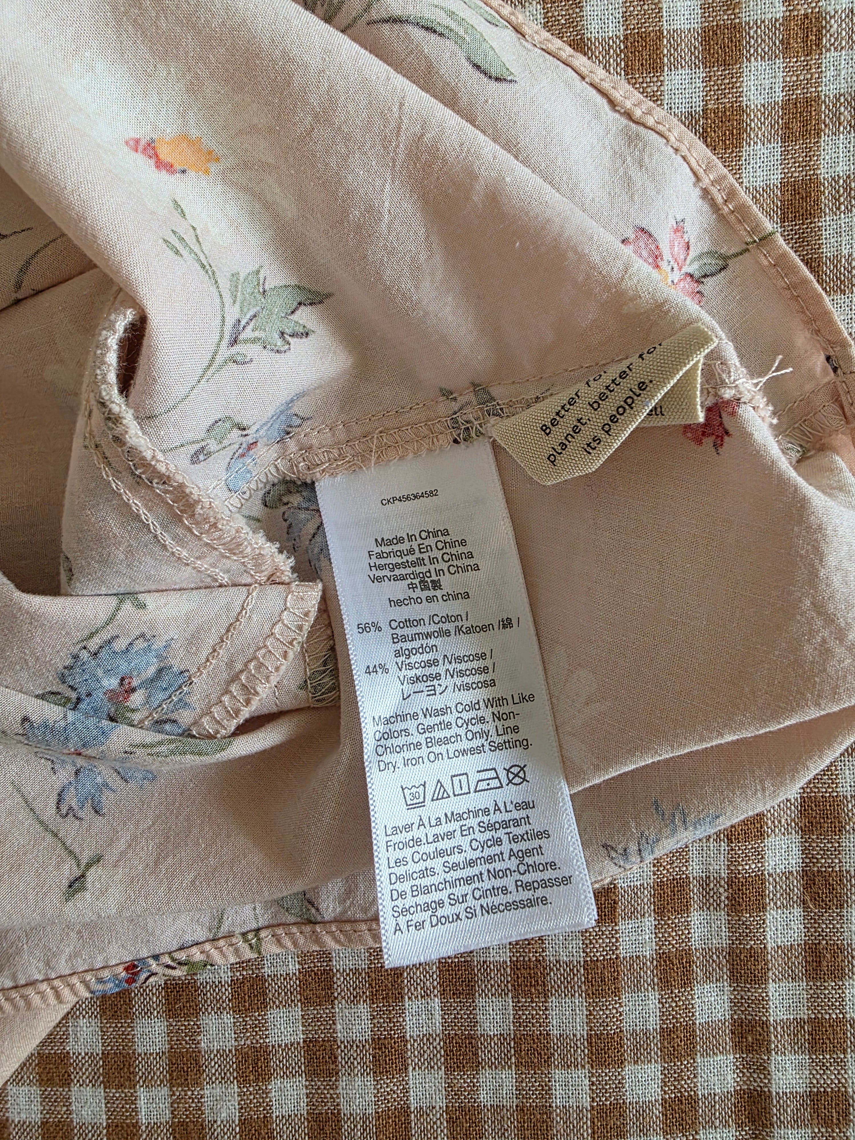 Madewell Floral Pintuck Dress (S)