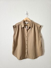 NEW Banana Republic Relaxed Gauze Shirt (L)