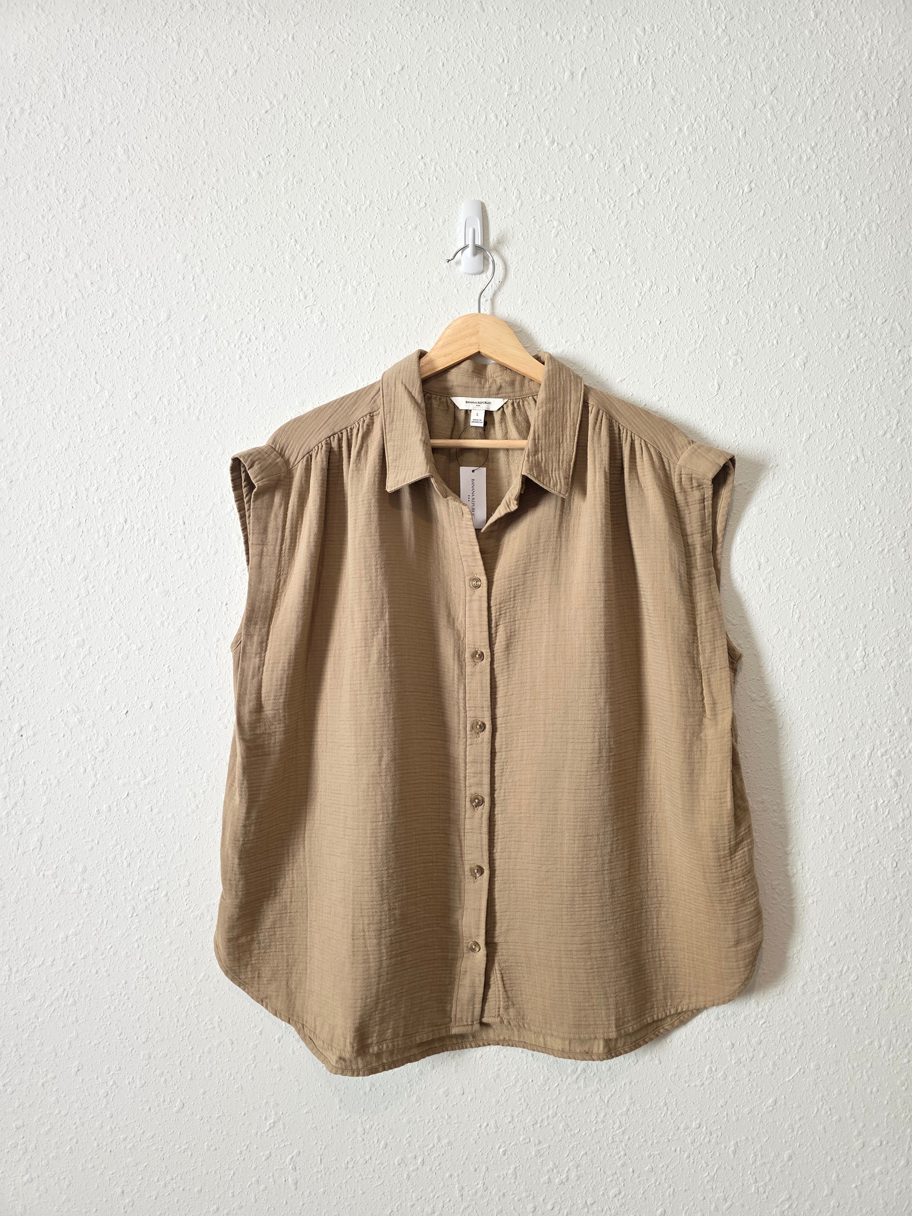 NEW Banana Republic Relaxed Gauze Shirt (L)