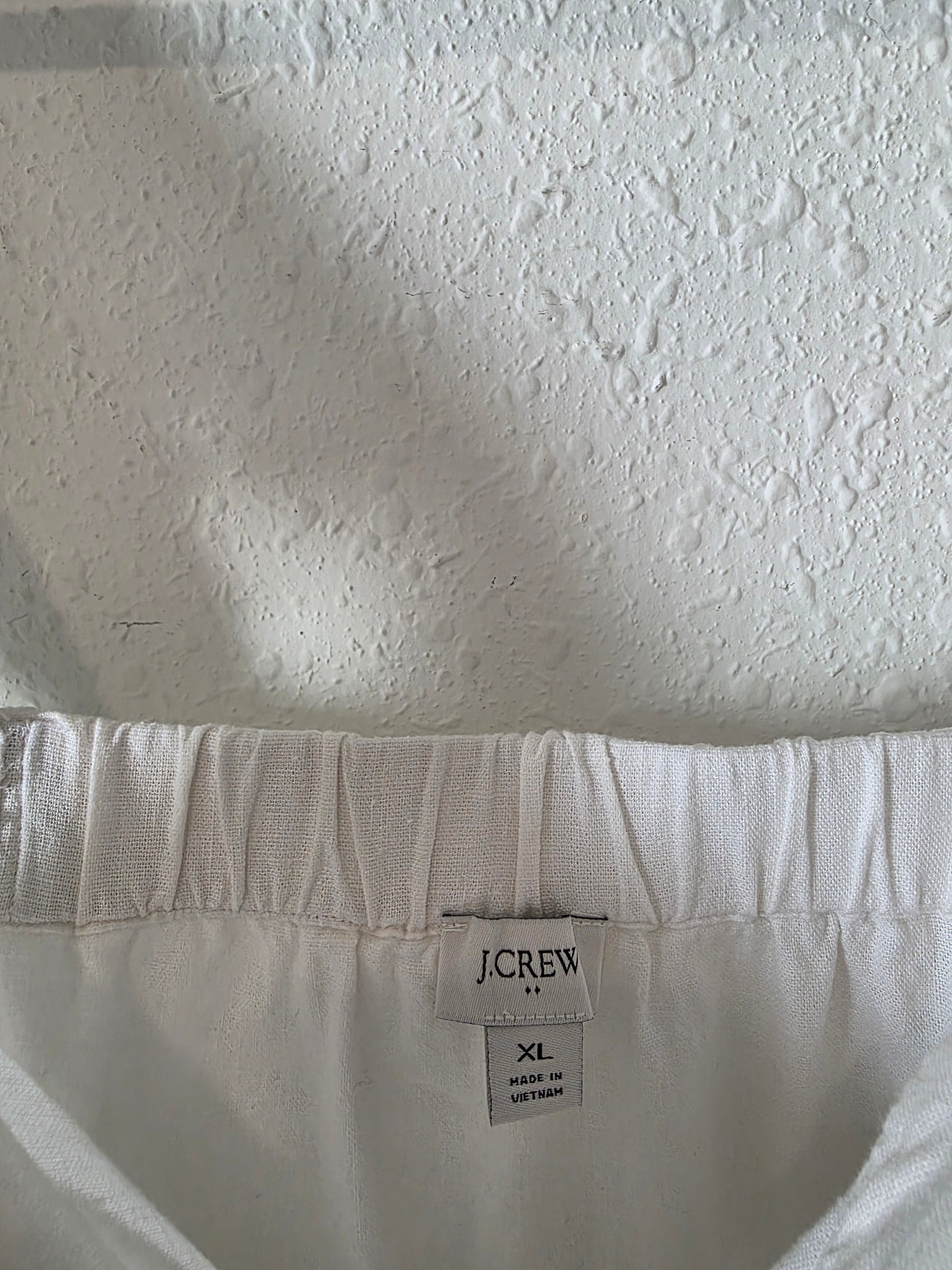 J.Crew Linen Blend Square Neck Tank (XL)