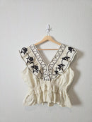 NEW Floral Embroidered Top (XL)