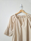 Neutral Striped Cotton Top (XS)