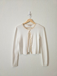 Loft Button Front Ribbed Cardigan (M)