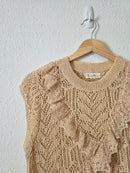 Camellia Crochet Knit Top (M)