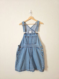 Vintage Relaxed Denim Shortalls (L)