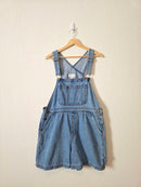 Vintage Relaxed Denim Shortalls (L)