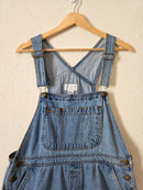 Vintage Relaxed Denim Shortalls (L)