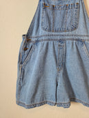 Vintage Relaxed Denim Shortalls (L)